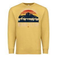 Antique Gold national park grand teton vintage retro hiking Premium Sweatshirt - linhVisuals