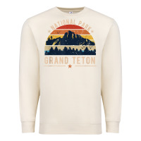 National Park Grand Teton Vintage Retro Hiking Premium Sweatshirt | Teevron