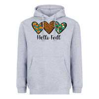 Heather Grey hello fall Heavyweight Hoodie - JahusDesignShop