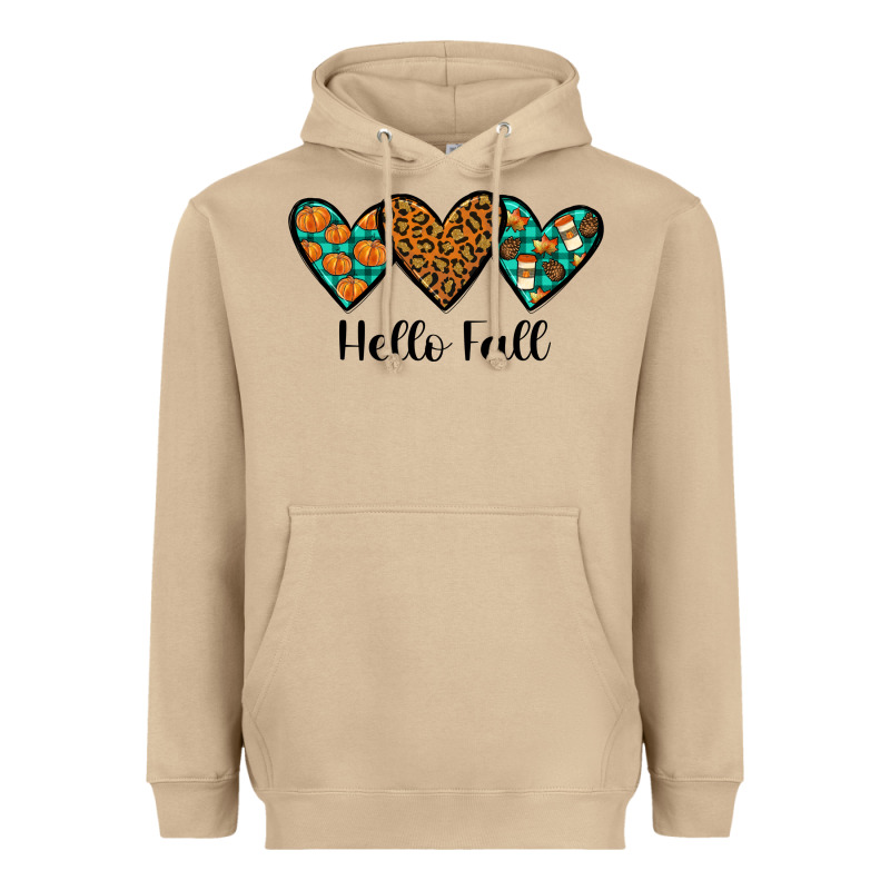 Hello Fall Heavyweight Hoodie by JahusDesignShop | Teevron