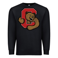 Black Cornell Big Red Premium Sweatshirt - linhVisuals