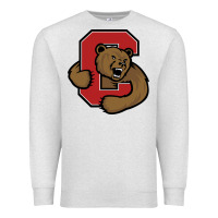Oatmeal Heather Cornell Big Red Premium Sweatshirt - linhVisuals