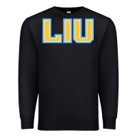 Black Liu Gold Wordmark Premium Sweatshirt - linhVisuals