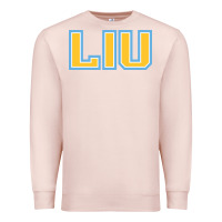 Pale Pink Liu Gold Wordmark Premium Sweatshirt - linhVisuals