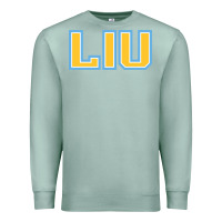 Seafoam Liu Gold Wordmark Premium Sweatshirt - linhVisuals