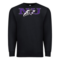 Black Niagara Purple Eagles Premium Sweatshirt - linhVisuals
