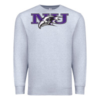 Heather Grey Niagara Purple Eagles Premium Sweatshirt - linhVisuals