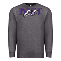Charcoal Heather Niagara Purple Eagles Premium Sweatshirt - linhVisuals