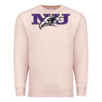 Pale Pink Niagara Purple Eagles Premium Sweatshirt - linhVisuals