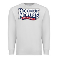 Dove Grey Robert Morris Colonials Wordmark Premium Sweatshirt - linhVisuals