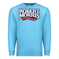 Ocean Blue Robert Morris Colonials Wordmark Premium Sweatshirt - linhVisuals
