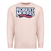 Pale Pink Robert Morris Colonials Wordmark Premium Sweatshirt - linhVisuals