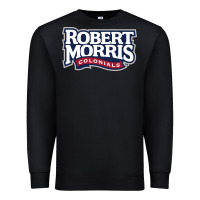 Black Robert Morris Colonials Wordmark Premium Sweatshirt - linhVisuals