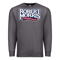 Charcoal Heather Robert Morris Colonials Wordmark Premium Sweatshirt - linhVisuals