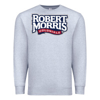 Heather Grey Robert Morris Colonials Wordmark Premium Sweatshirt - linhVisuals