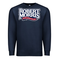 Navy Robert Morris Colonials Wordmark Premium Sweatshirt - linhVisuals