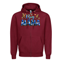 Burgundy boy mama Zipper Hoodie - JahusDesignShop