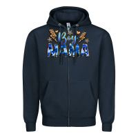 Navy boy mama Zipper Hoodie - JahusDesignShop