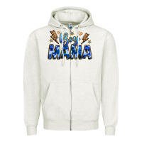 Oatmeal Heather boy mama Zipper Hoodie - JahusDesignShop