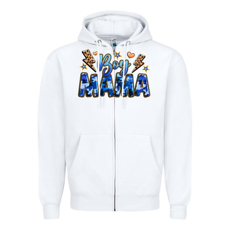 Boy Mama Zipper Hoodie by JahusDesignShop | Teevron