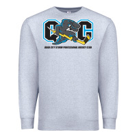 Heather Grey quad city storm Premium Sweatshirt - linhVisuals