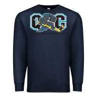 Navy quad city storm Premium Sweatshirt - linhVisuals