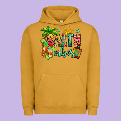 Salty Vibes Tequila Summer Urban Hoodie Designed By Jasminsmagicworld
