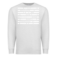 Oatmeal Heather Everything is fine trust your government Premium Sweatshirt - linhVisuals