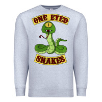 Heather Grey one eyed snakes Premium Sweatshirt - linhVisuals
