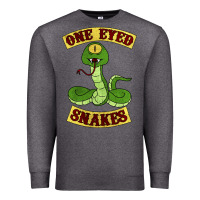 Charcoal Heather one eyed snakes Premium Sweatshirt - linhVisuals
