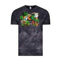 Cloud Black lucky nurse St. Patrick's Day Vintage Tee - FaDigitalArtStudio