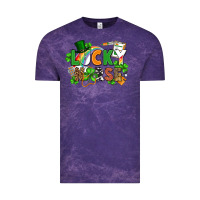 Cloud Purple lucky nurse St. Patrick's Day Vintage Tee - FaDigitalArtStudio
