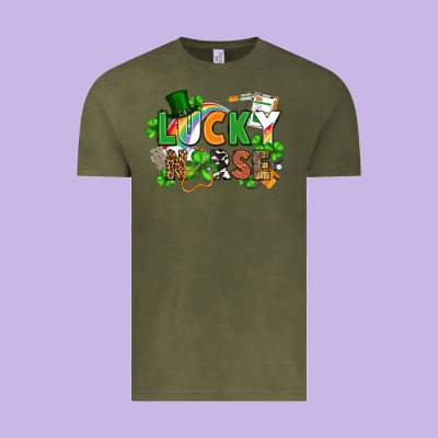 Lucky Nurse St. Patrick's Day Vintage Tee Designed By Fadigitalartstudio