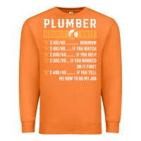 Carrot funny plumber gifts   plumber hourly rate hoodie Premium Sweatshirt - linhVisuals