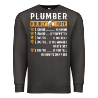 Smoke funny plumber gifts   plumber hourly rate hoodie Premium Sweatshirt - linhVisuals