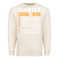 Sandshell funny plumber gifts   plumber hourly rate hoodie Premium Sweatshirt - linhVisuals