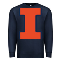 Navy Illinois Fighting Illini, Merch Premium Sweatshirt - linhVisuals