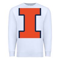 White Illinois Fighting Illini, Merch Premium Sweatshirt - linhVisuals
