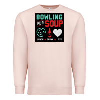 Pale Pink #bowling for soup lunch drunk love tour 2022 Premium Sweatshirt - linhVisuals