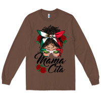Chestnut mexican mamacita messy bun Long Sleeve Tee - BundleAndBundleShop