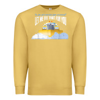 Antique Gold funny snow plow driver shirt   gift for snowplow drivers t shirt Premium Sweatshirt - linhVisuals