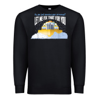 Black funny snow plow driver shirt   gift for snowplow drivers t shirt Premium Sweatshirt - linhVisuals
