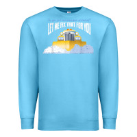 Ocean Blue funny snow plow driver shirt   gift for snowplow drivers t shirt Premium Sweatshirt - linhVisuals
