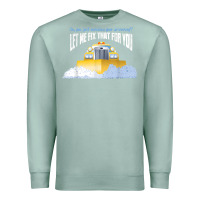 Seafoam funny snow plow driver shirt   gift for snowplow drivers t shirt Premium Sweatshirt - linhVisuals