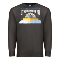 Smoke funny snow plow driver shirt   gift for snowplow drivers t shirt Premium Sweatshirt - linhVisuals
