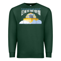Sports Green funny snow plow driver shirt   gift for snowplow drivers t shirt Premium Sweatshirt - linhVisuals