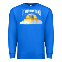 True Royal funny snow plow driver shirt   gift for snowplow drivers t shirt Premium Sweatshirt - linhVisuals