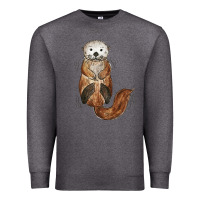 Charcoal Heather otter Premium Sweatshirt - linhVisuals