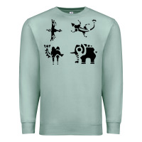 Seafoam divine beasts symbols Premium Sweatshirt - linhVisuals