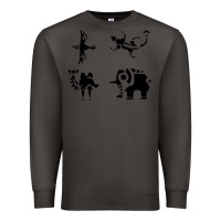 Smoke divine beasts symbols Premium Sweatshirt - linhVisuals